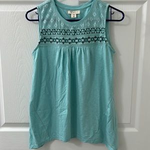 Style&Co light blue PS tank top